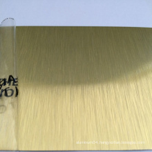 Gold Brushed Coated Aluminum Coil Sheet